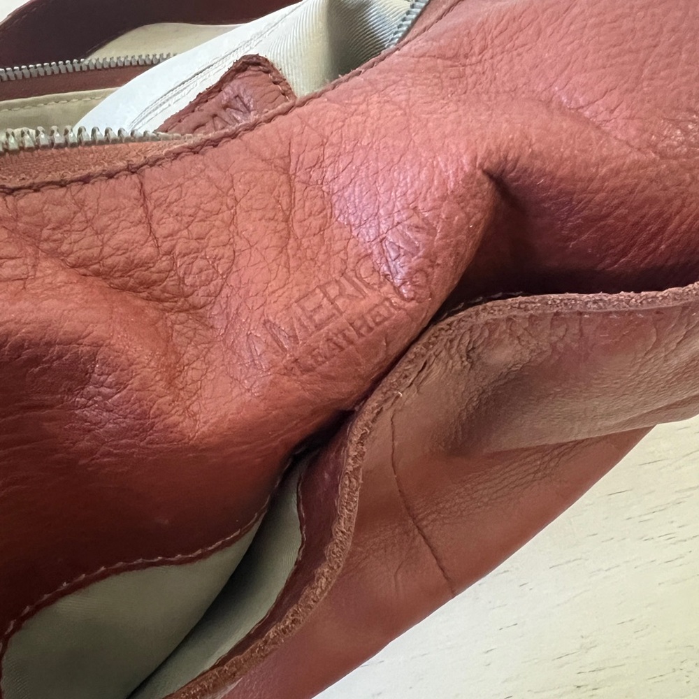 Vintage American Leather Brandy Viv Hobo Brown Soft Handbag - Picture 7 of 12